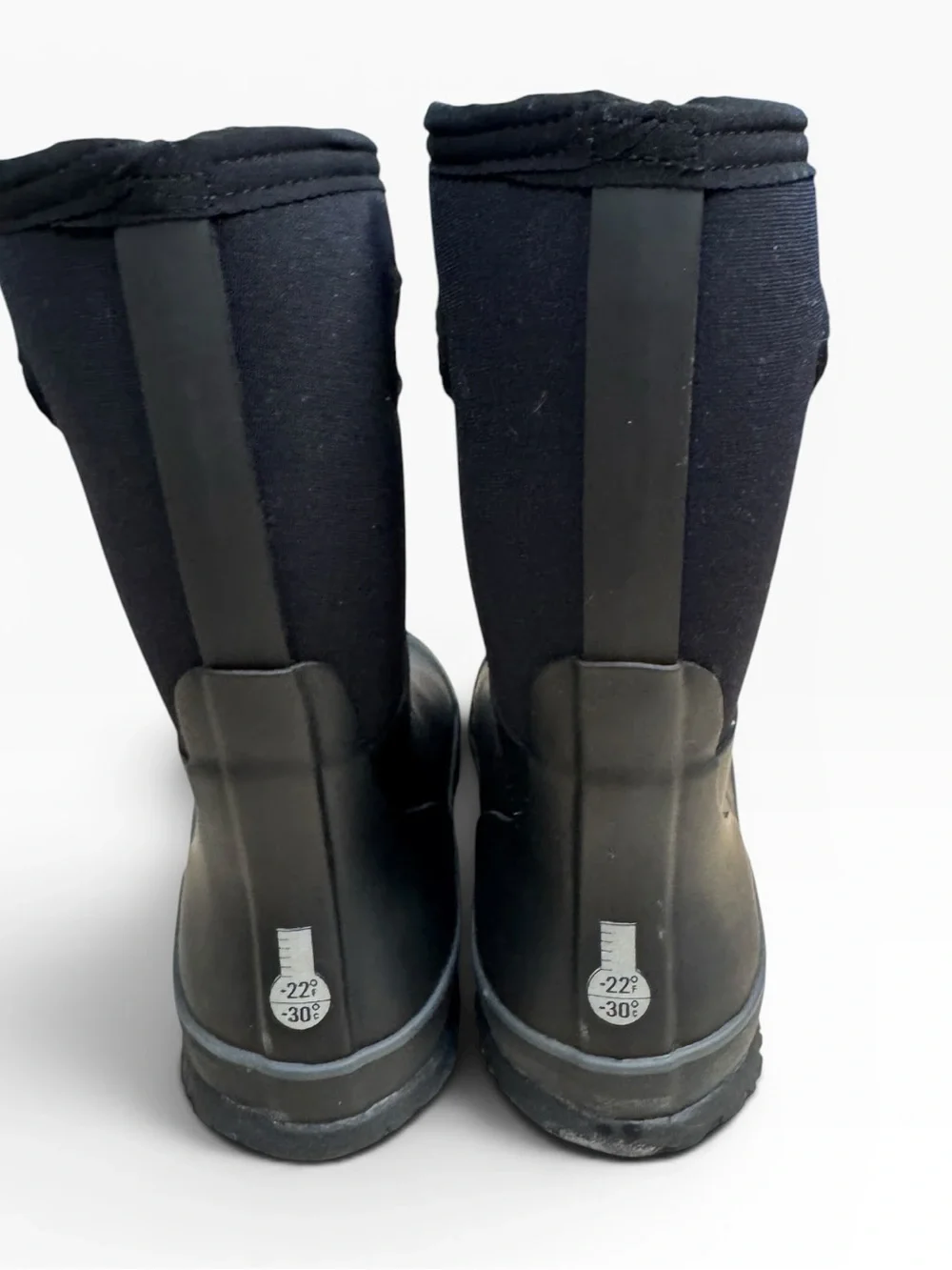 Bogs York Solid Kids Waterproof Rain Boots Black Youth US Size 5 Winter Boots